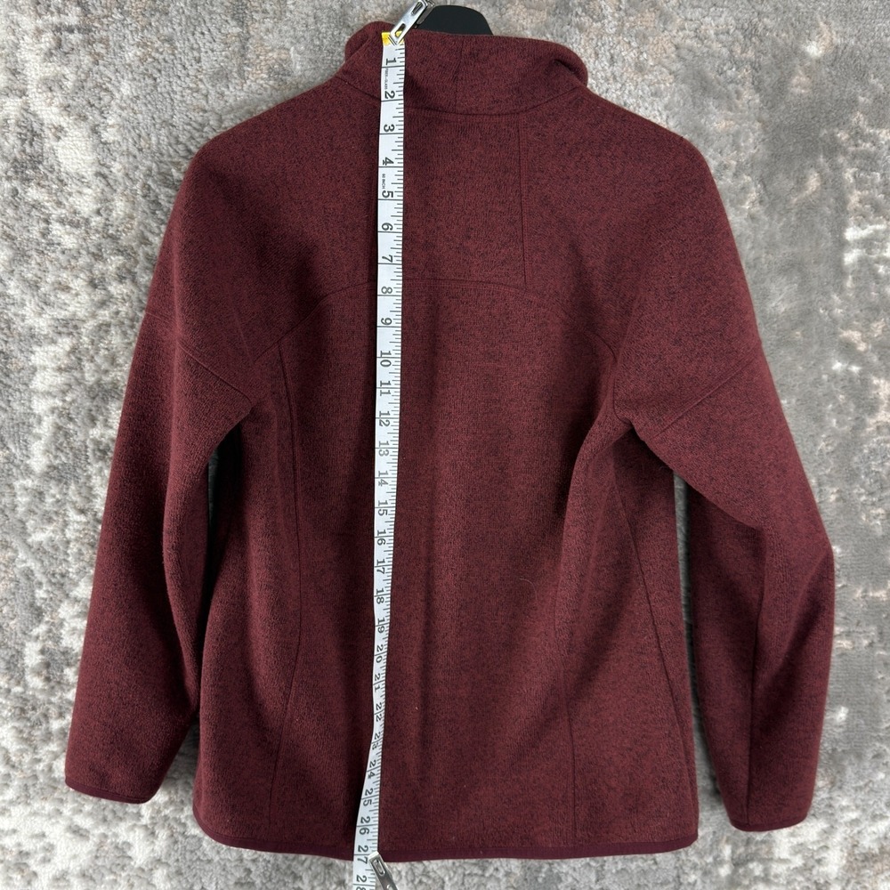 LL Bean Petite Size SP Mock Neck Full Zip Jacket Red Long‎ Sleeve Outdoor - Picture 4 of 7